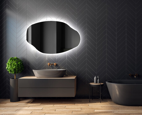 LED Badeværelses spejl med uregelmæssig form O221 #2
