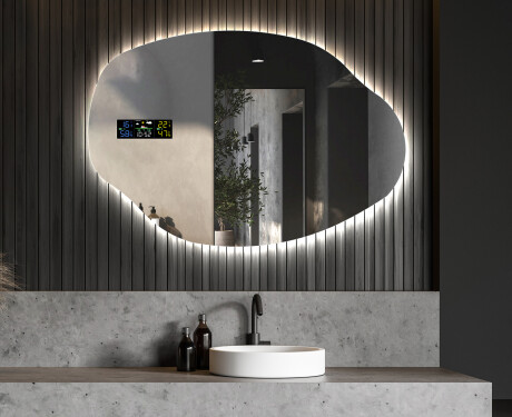 LED Badeværelses spejl med uregelmæssig form O221 #6