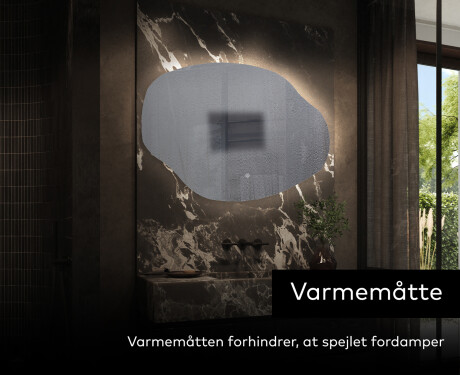LED Badeværelses spejl med uregelmæssig form O221 #9