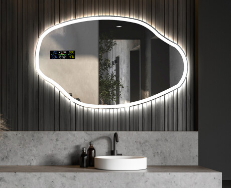 Dekorations LED spejl til væg O222 #6