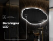 LED Badeværelses spejl med uregelmæssig form O222 #7