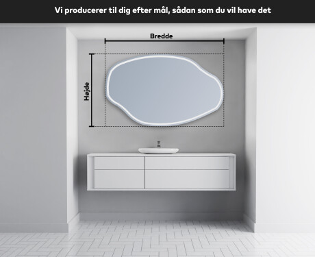 Dekorations LED spejl til væg O223 #3