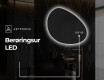 LED Badeværelses spejl med uregelmæssig form H221 #8
