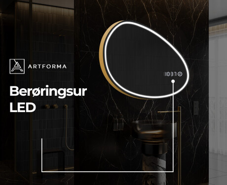 LED Badeværelses spejl med uregelmæssig form H223 #7
