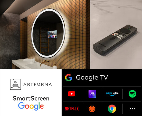 Rundt vægspejle med LED lys L76 #8