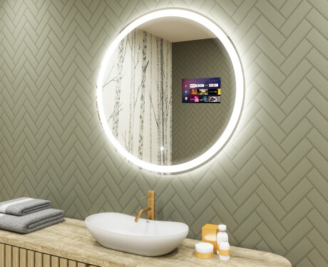 Rundt vægspejle med LED lys L76 90cm - SmartScreen, DualColor