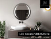 Rundt spejl til badeværelse med lys L99 #4