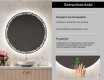 Rundt vægspejle med LED lys L115 #6