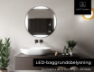Rundt spejl badeværelse med lys L116 #5