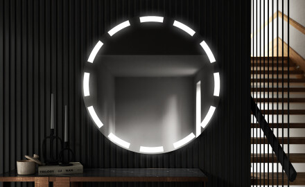 Rundt vægspejle med LED lys L117