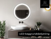 Rundt spejl badeværelse med lys L122 #5