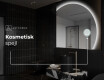 Elegant LED Halvcirkelformet Spejl - Til Badeværelse Q221 #5