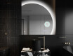 Elegant LED Halvcirkelformet Spejl - Til Badeværelse Q221 #10