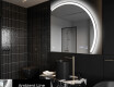 Elegant LED Halvcirkelformet Spejl - Til Badeværelse Q222 #3
