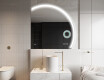 Elegant LED Halvcirkelformet Spejl - Til Badeværelse Q222 #10