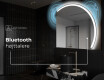 Elegant LED Halvcirkelformet Spejl - Til Badeværelse Q222 #6