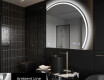 Elegant LED Halvcirkelformet Spejl - Til Badeværelse Q223 #3