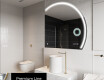 Elegant LED Halvcirkelformet Spejl - Til Badeværelse Q223 #4