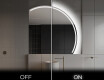Elegant LED Halvcirkelformet Spejl - Til Badeværelse Q223 #3