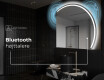 Elegant LED Halvcirkelformet Spejl - Til Badeværelse Q223 #6