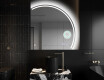 Elegant LED Halvcirkelformet Spejl - Til Badeværelse Q223 #10