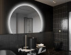 Elegant LED Halvcirkelformet Spejl - Til Badeværelse W221