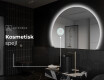 Elegant LED Halvcirkelformet Spejl - Til Badeværelse W221 #5