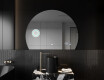 Elegant LED Halvcirkelformet Spejl - Til Badeværelse W221 #10