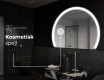Elegant LED Halvcirkelformet Spejl - Til Badeværelse W222 #6