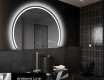 Elegant LED Halvcirkelformet Spejl - Til Badeværelse W223 #3