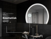 Elegant LED Halvcirkelformet Spejl - Til Badeværelse W223 #6