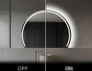 Elegant LED Halvcirkelformet Spejl - Til Badeværelse W223 #3