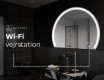 Elegant LED Halvcirkelformet Spejl - Til Badeværelse W223 #8