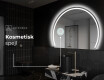 Elegant LED Halvcirkelformet Spejl - Til Badeværelse W223 #5