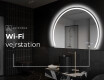 Elegant LED Halvcirkelformet Spejl - Til Badeværelse W223 #7