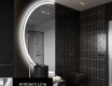 Elegant LED Halvcirkelformet Spejl - Til Badeværelse D222 #3