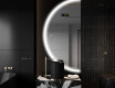 Elegant LED Halvcirkelformet Spejl - Til Badeværelse D222 #9