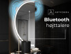Elegant LED Halvcirkelformet Spejl - Til Badeværelse D222 #5