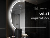 Elegant LED Halvcirkelformet Spejl - Til Badeværelse D222 #6