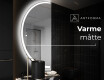 Elegant LED Halvcirkelformet Spejl - Til Badeværelse D222 #8