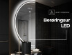 Elegant LED Halvcirkelformet Spejl - Til Badeværelse D223 #7