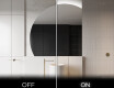 Elegant LED Halvcirkelformet Spejl - Til Badeværelse X221 #3