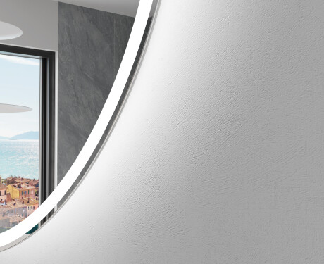 Elegant LED Halvcirkelformet Spejl - Til Badeværelse X222 #2