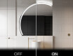 Elegant LED Halvcirkelformet Spejl - Til Badeværelse X222 #3