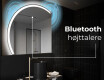 Elegant LED Halvcirkelformet Spejl - Til Badeværelse X222 #5