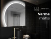 Elegant LED Halvcirkelformet Spejl - Til Badeværelse X222 #8