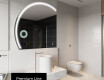 Elegant LED Halvcirkelformet Spejl - Til Badeværelse X223 #4