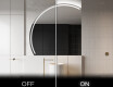 Elegant LED Halvcirkelformet Spejl - Til Badeværelse X223 #3