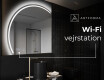 Elegant LED Halvcirkelformet Spejl - Til Badeværelse X223 #6