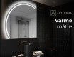 Elegant LED Halvcirkelformet Spejl - Til Badeværelse X223 #8